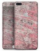Red Slate Marble Surface V40 - Skin-kit for the iPhone 8 or 8 Plus