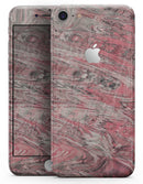 Red Slate Marble Surface V40 - Skin-kit for the iPhone 8 or 8 Plus