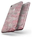 Red Slate Marble Surface V40 - Skin-kit for the iPhone 8 or 8 Plus