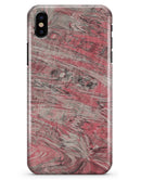 Red Slate Marble Surface V40 - iPhone X Clipit Case