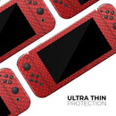 Red Snake Skin Pattern V3 // Skin Decal Wrap Kit for Nintendo Switch Console & Dock, Joy-Cons, Pro Controller, Lite, 3DS XL, 2DS XL, DSi, or Wii - Vinyl Skin Wrap for Nintendo Switch 2, OLED, Lite, Pro Controller, Wii & Classic Handhelds