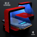 Red Snake Skin Pattern V3 UV Germicidal Sanitizing Sterilizing Wireless Smart Phone Screen Cleaner + Charging Station