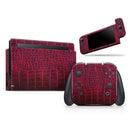 Red Snake Skin Pattern V4 // Skin Decal Wrap Kit for Nintendo Switch Console & Dock, Joy-Cons, Pro Controller, Lite, 3DS XL, 2DS XL, DSi, or Wii - Vinyl Skin Wrap for Nintendo Switch 2, OLED, Lite, Pro Controller, Wii & Classic Handhelds
