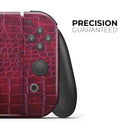 Red Snake Skin Pattern V4 // Skin Decal Wrap Kit for Nintendo Switch Console & Dock, Joy-Cons, Pro Controller, Lite, 3DS XL, 2DS XL, DSi, or Wii - Vinyl Skin Wrap for Nintendo Switch 2, OLED, Lite, Pro Controller, Wii & Classic Handhelds