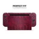 Red Snake Skin Pattern V4 // Skin Decal Wrap Kit for Nintendo Switch Console & Dock, Joy-Cons, Pro Controller, Lite, 3DS XL, 2DS XL, DSi, or Wii - Vinyl Skin Wrap for Nintendo Switch 2, OLED, Lite, Pro Controller, Wii & Classic Handhelds