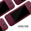Red Snake Skin Pattern V4 // Skin Decal Wrap Kit for Nintendo Switch Console & Dock, Joy-Cons, Pro Controller, Lite, 3DS XL, 2DS XL, DSi, or Wii - Vinyl Skin Wrap for Nintendo Switch 2, OLED, Lite, Pro Controller, Wii & Classic Handhelds