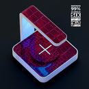 Red Snake Skin Pattern V4 UV Germicidal Sanitizing Sterilizing Wireless Smart Phone Screen Cleaner + Charging Station