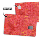 Red Sorted Large Watercolor Polka Dots - Premium Protective Decal Skin-Kit for the Apple Credit Card