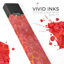 Red Sorted Large Watercolor Polka Dots - Premium Decal Protective Skin-Wrap Sticker compatible with the Juul Labs vaping device