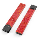 Red Sorted Large Watercolor Polka Dots - Premium Decal Protective Skin-Wrap Sticker compatible with the Juul Labs vaping device
