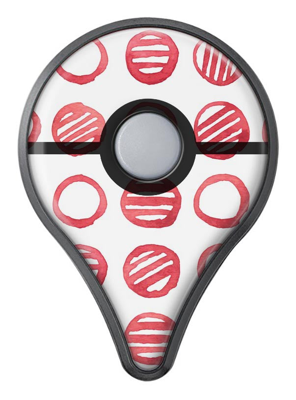 Red Striped Polka Dots Pokémon GO Plus Vinyl Protective Decal Skin Kit