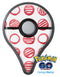 Red Striped Polka Dots Pokémon GO Plus Vinyl Protective Decal Skin Kit