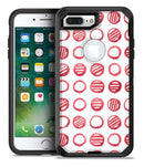Red Striped Polka Dots - iPhone 7 Plus/8 Plus OtterBox Case & Skin Kits
