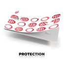 Red Striped Polka Dots - Premium Protective Decal Skin-Kit for the Apple Credit Card