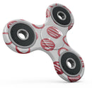 Red Striped Polka Dots Full-Body Fidget Spinner Skin-Kit