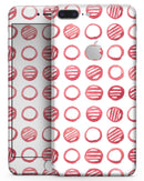 Red Striped Polka Dots - Skin-kit for the iPhone 8 or 8 Plus