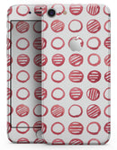Red Striped Polka Dots - Skin-kit for the iPhone 8 or 8 Plus
