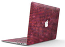 Red Textured Triangle Pattern - MacBook Air Skin Kit