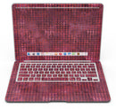 Red Textured Triangle Pattern - MacBook Air Skin Kit