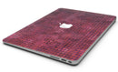 Red Textured Triangle Pattern - MacBook Air Skin Kit