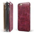 Red Textured Triangle Pattern iPhone 6/6s or 6/6s Plus 2-Piece Hybrid INK-Fuzed Case