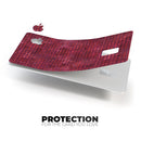 Red Textured Triangle Pattern - Premium Protective Decal Skin-Kit for the Apple Credit Card