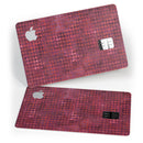 Red Textured Triangle Pattern - Premium Protective Decal Skin-Kit for the Apple Credit Card