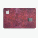 Red Textured Triangle Pattern - Premium Protective Decal Skin-Kit for the Apple Credit Card