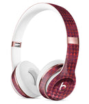 Red Textured Triangle Pattern Full-Body Skin Kit for the Beats by Dre Solo 3 Wireless Headphones