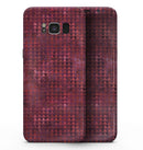 Red Textured Triangle Pattern - Samsung Galaxy S8 Full-Body Skin Kit
