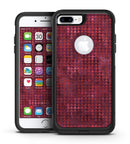 Red Textured Triangle Pattern - iPhone 7 or 7 Plus Commuter Case Skin Kit