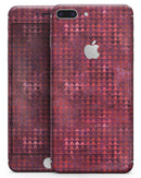Red Textured Triangle Pattern - Skin-kit for the iPhone 8 or 8 Plus