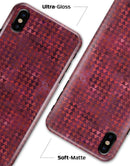 Red Textured Triangle Pattern - iPhone X Clipit Case