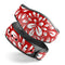 Red Vector Floral Sprout - Decal Skin Wrap Kit for the Disney Magic Band