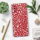 Red Vector Floral Sprout - Premium Vinyl Skin Decal for Samsung Galaxy S25 Ultra, S24, S23, S22 & All Galaxy S Models