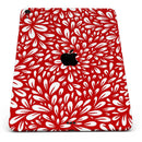 Red Vector Floral Sprout - Full Body Skin Decal for the Apple iPad Pro 12.9", 11", 10.5", 9.7", Air or Mini (All Models Available)