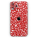 Red Vector Floral Sprout - Protective Skin Wrap & Decal – Compatible with iPhone SE to iPhone 17 Pro Max (All Models)