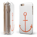 Red Watercolor Anchor iPhone 6/6s or 6/6s Plus 2-Piece Hybrid INK-Fuzed Case