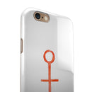 Red Watercolor Anchor iPhone 6/6s or 6/6s Plus 2-Piece Hybrid INK-Fuzed Case
