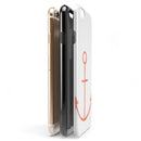 Red Watercolor Anchor iPhone 6/6s or 6/6s Plus 2-Piece Hybrid INK-Fuzed Case