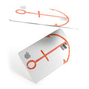 Red Watercolor Anchor - Premium Protective Decal Skin-Kit for the Apple Credit Card