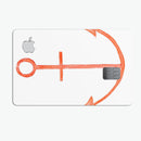 Red Watercolor Anchor - Premium Protective Decal Skin-Kit for the Apple Credit Card