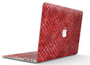Red Watercolor Diamond Pattern - MacBook Air Skin Kit
