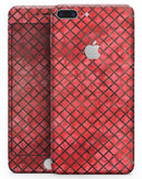 Red Watercolor Diamond Pattern - Skin-kit for the iPhone 8 or 8 Plus