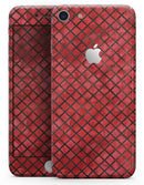 Red Watercolor Diamond Pattern - Skin-kit for the iPhone 8 or 8 Plus