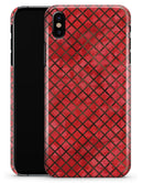 Red Watercolor Diamond Pattern - iPhone X Clipit Case