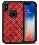 Red Watercolor Diamond Pattern - iPhone X OtterBox Case & Skin Kits