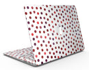 Red Watercolor Dots over White - MacBook Air Skin Kit