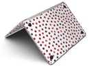 Red Watercolor Dots over White - MacBook Air Skin Kit