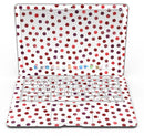 Red Watercolor Dots over White - MacBook Air Skin Kit